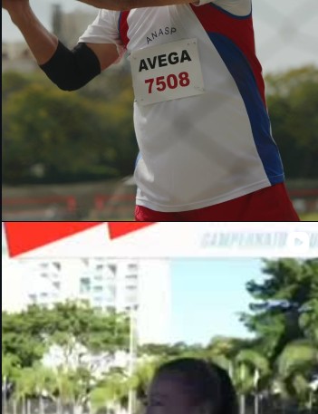 Atleta máster da ANASP em lançamento